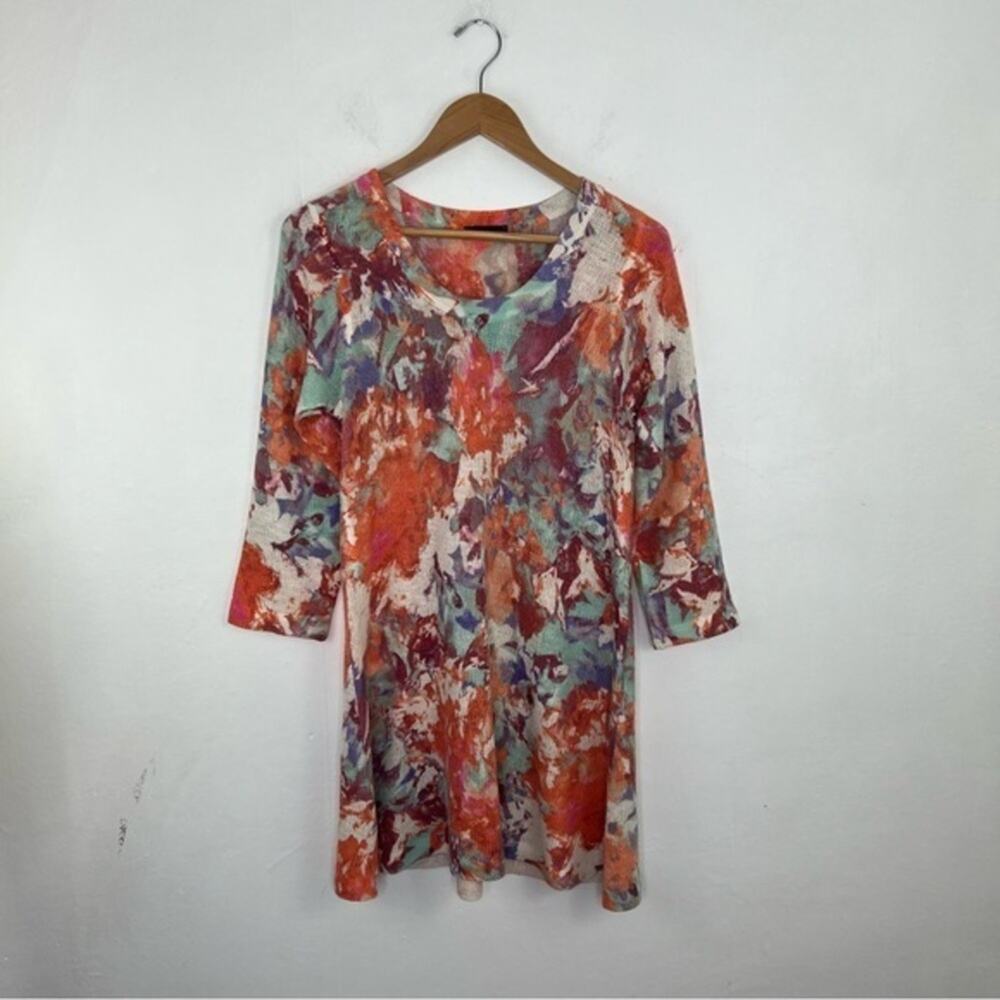 Nally & Millie Floral Print Tunic Dress Size Medium